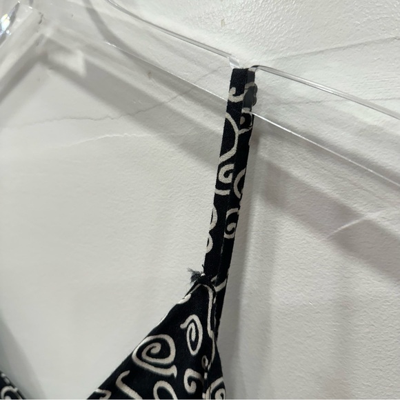 Reformation Astrid Midi Dress Spiral Print Black White Small - Picture 6 of 8